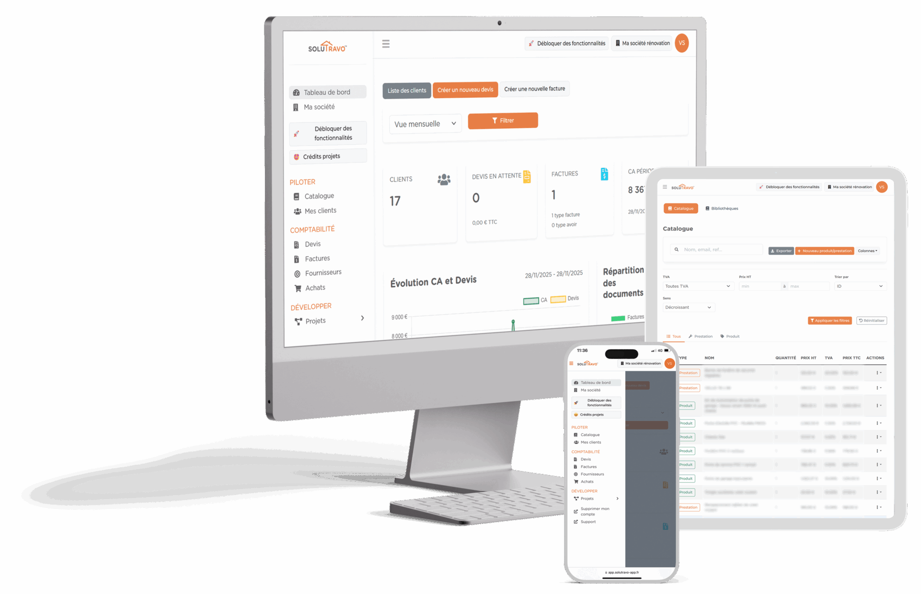 Solutravo - logiciel btp