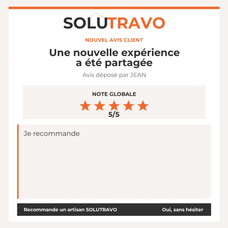 Avis client SOLUTRAVO de JEAN